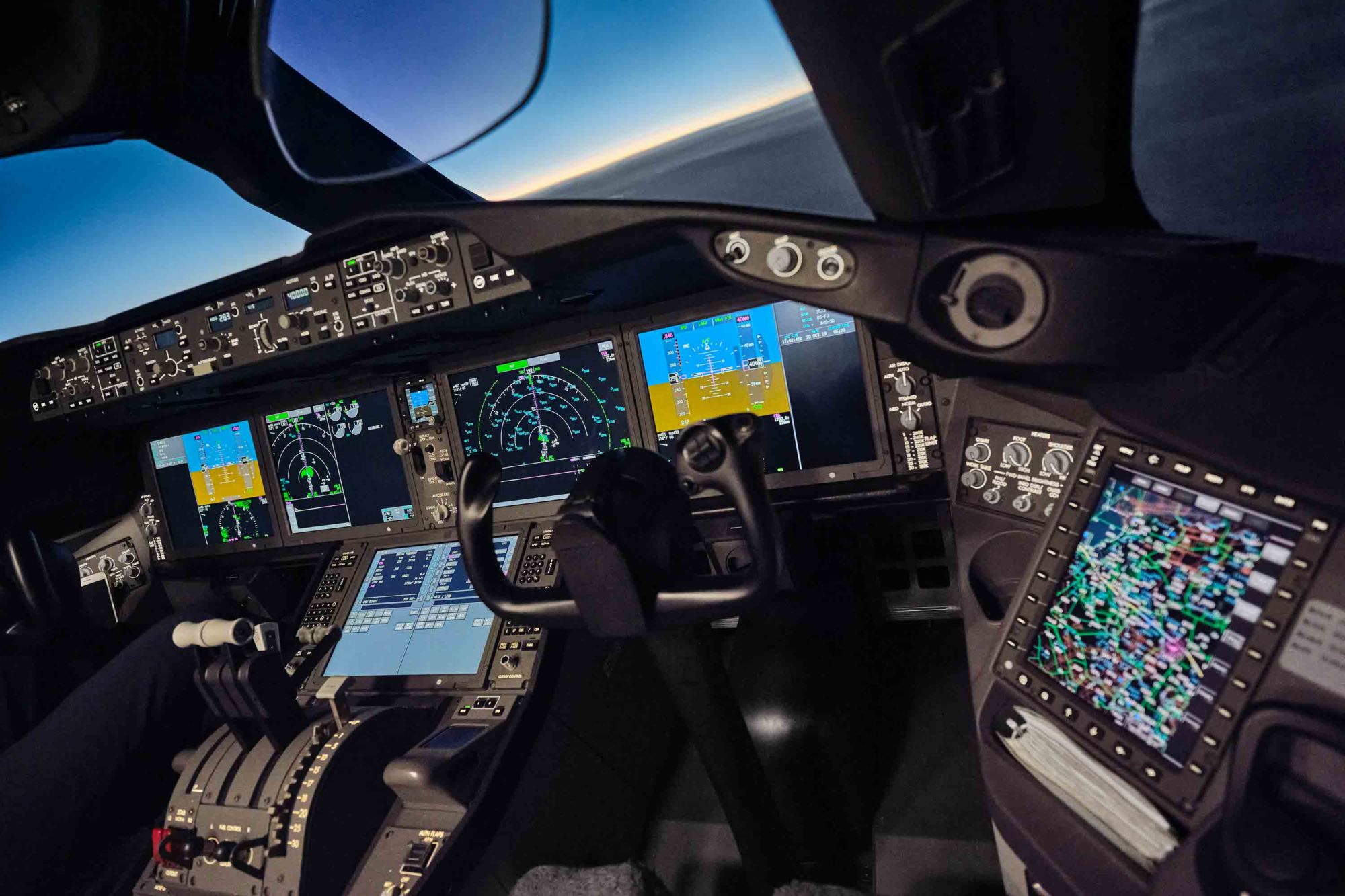 OMAN AIR, Boeing 787-9 Dreamliner Cockpit, A4O-SG